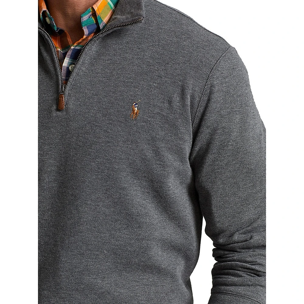 Estate-Rib Mock Collar Sweatshirt