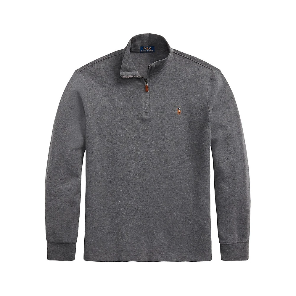 Estate-Rib Mock Collar Sweatshirt