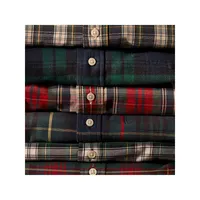 Classic-Fit Plaid Twill Shirt