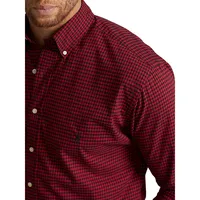 Big & Tall Sanded Twill Button-Down-Collar Shirt