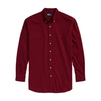 Big & Tall Sanded Twill Button-Down-Collar Shirt