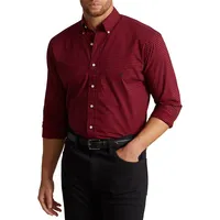 Big & Tall Sanded Twill Button-Down-Collar Shirt