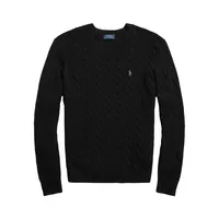 Cable-Knit Wool-Cashmere Sweater