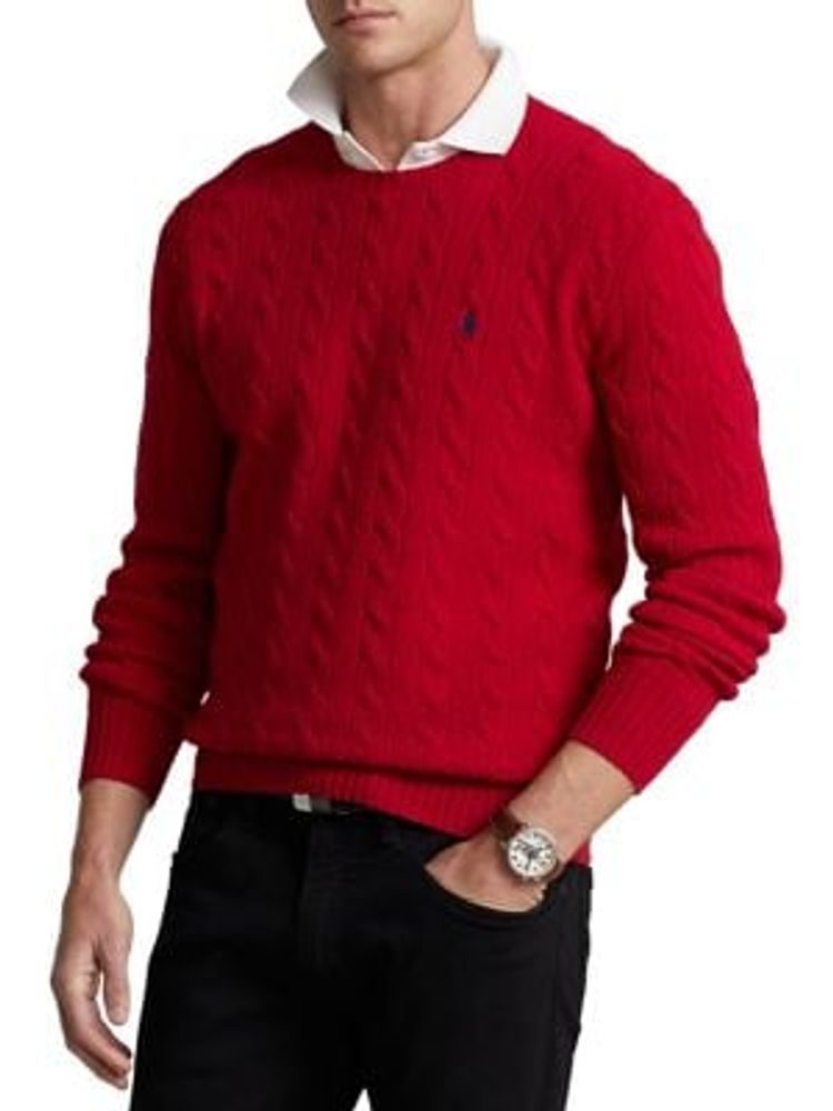 Polo Ralph Lauren Cable-Knit Wool-Cashmere Sweater | Bramalea City Centre