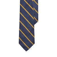 Classic-Cut Striped Silk Repp Tie