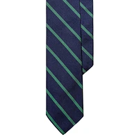 Classic-Cut Striped Silk Repp Tie