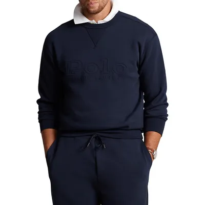 Chandail en molleton tricot double avec logo