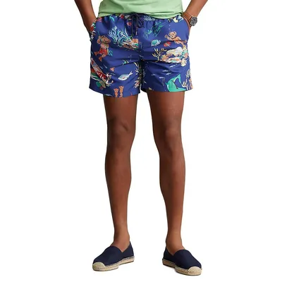 Mesh-Lined Swim Trunks