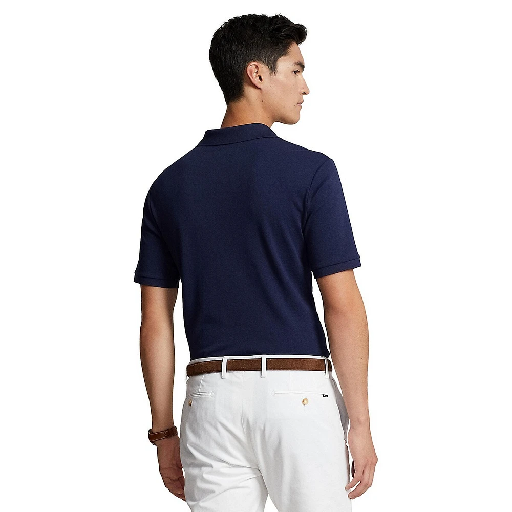 Polo en coton doux coupe classique