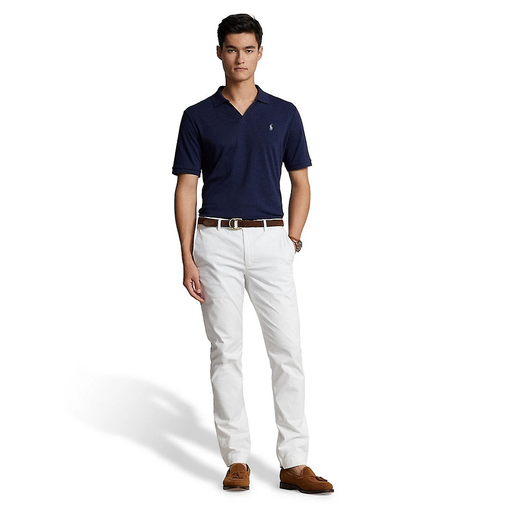 Polo en coton doux coupe classique