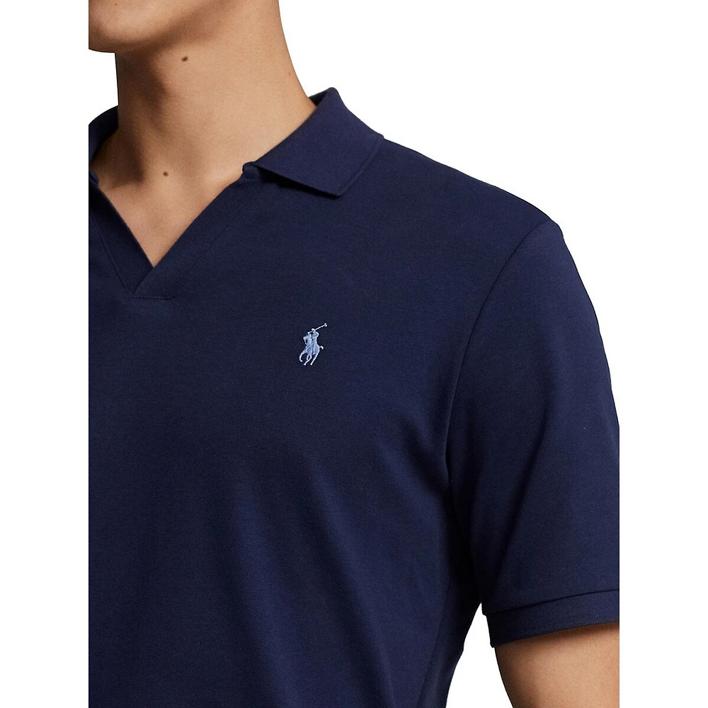 Polo en coton doux coupe classique