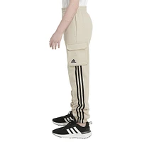 Boy's 3-Stripes Fleece Cargo Joggers