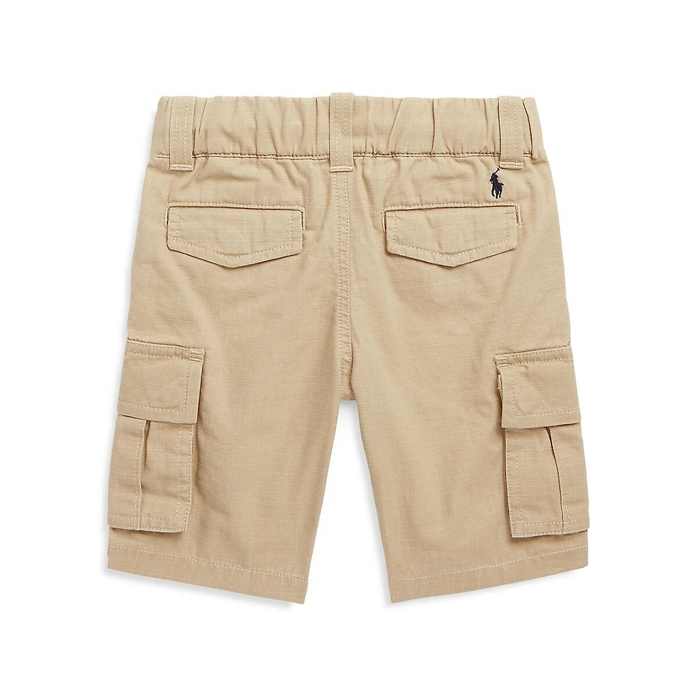 Little Boy's Cotton Ripstop Cargo Shorts