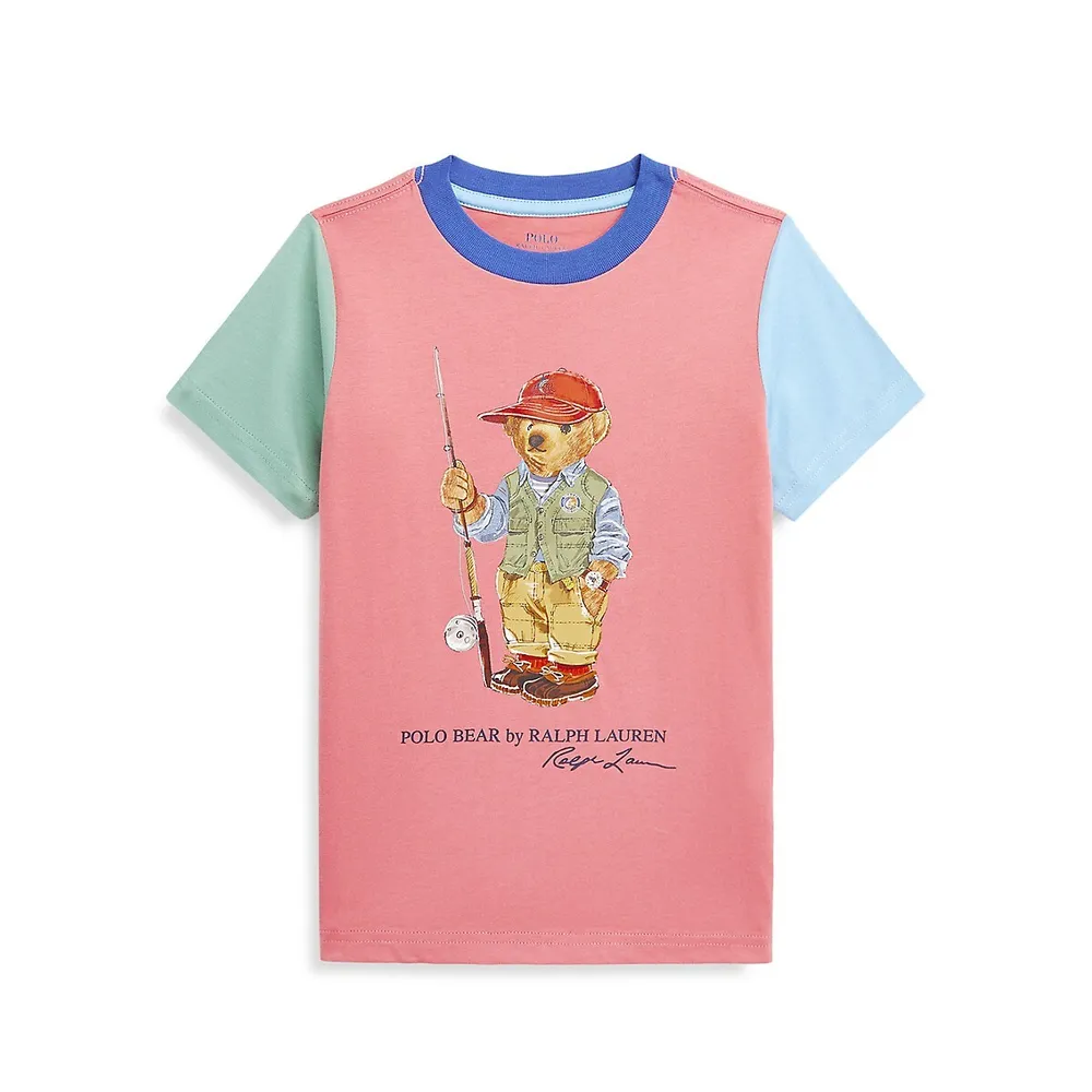 T-shirt en coton aux couleurs contrastées pour petit garçon