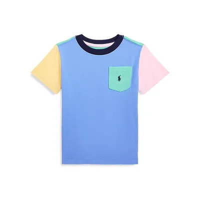 T-shirt en coton aux couleurs contrastées pour garçon