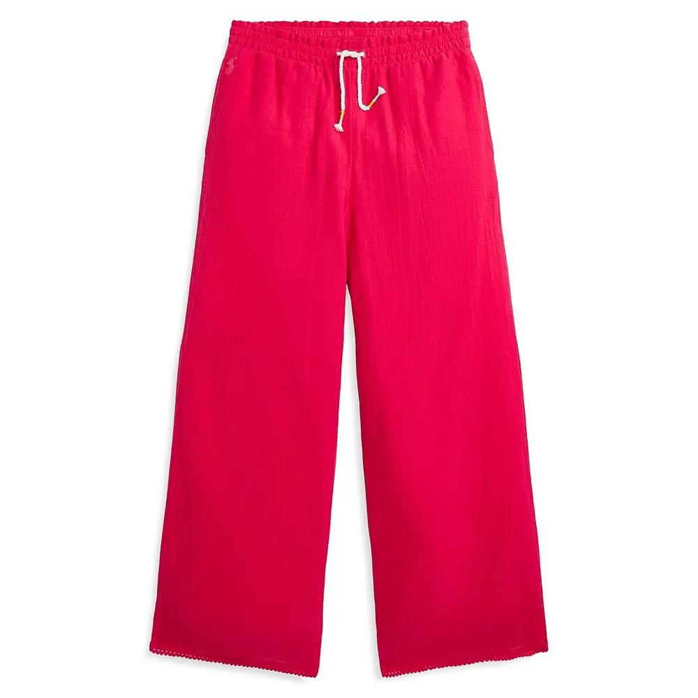 RICKI'S Poplin Drawstring Capri Pant