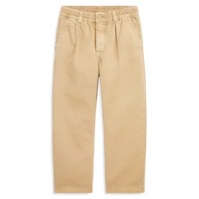 Little Boy's Pleated Chino Pants