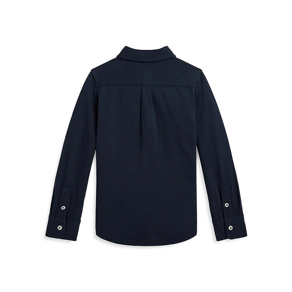 Little Boy's Featherweight Mesh Cotton Shirt