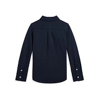 Little Boy's Featherweight Mesh Cotton Shirt