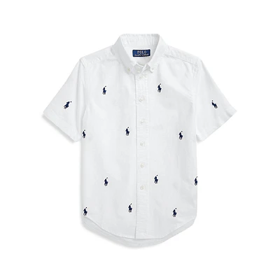 Boy's Polo Pony Oxford Short-Sleeve Shirt