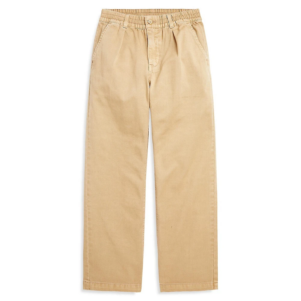 Boy's Pleated Chino Pants