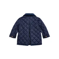 Baby Girl's Quilted Water-Repellent Barn Jacket