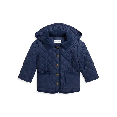 Baby Girl's Quilted Water-Repellent Barn Jacket