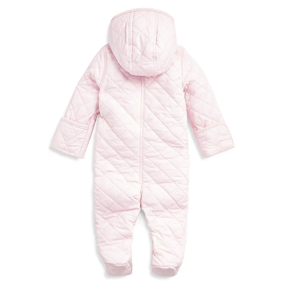Baby's Hooded Quilted Footed Bunting