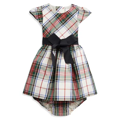 Baby Girl's Plaid Fit-and-Flare Dress & Bloomer