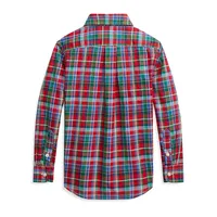 Little Boy's Plaid Poplin Sportshirt