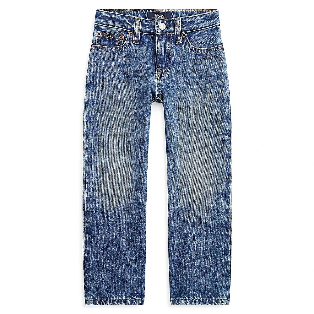 Little Girl's High-Rise Straight-Fit Jeans