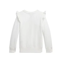 Little Girl's Ruffled Fleece Sweatshirt