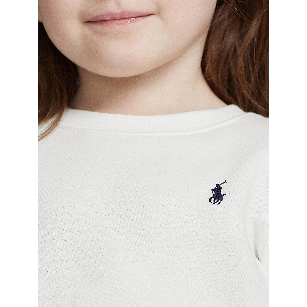 Little Girl's Ruffled Fleece Sweatshirt