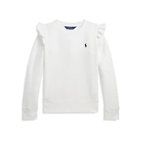 Girl's Ruffled Fleece Sweatshirt