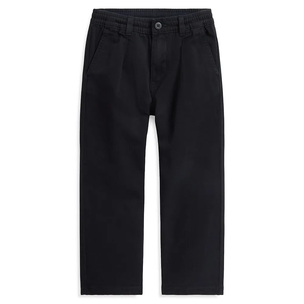 Little Boy's Cropped Cotton Twill Pants