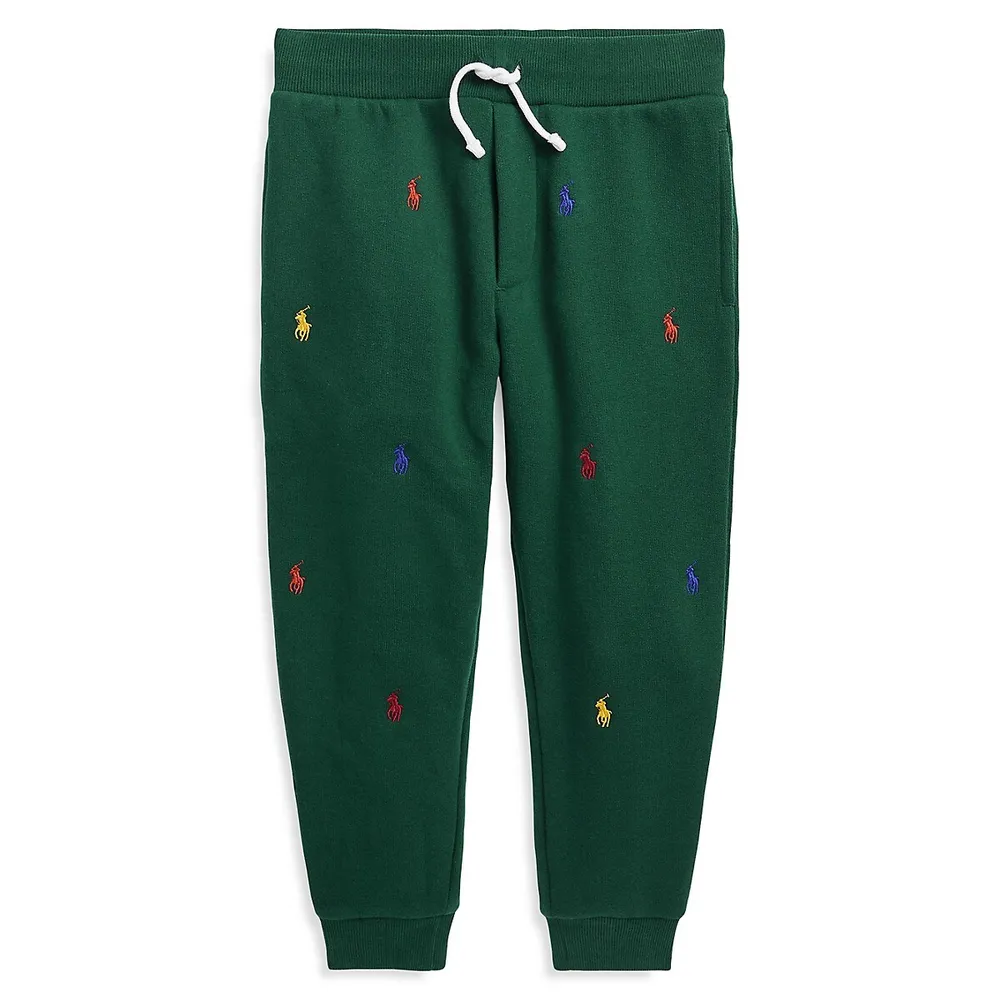 Little Boy's Polo Pony Fleece Jogger Pants