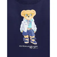 Baby Girl's Polo Bear Dress & Bloomers Set