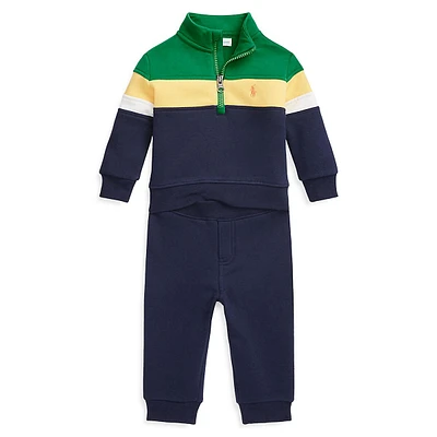 Baby's 2-Piece Fleece Pullover & Joggers Set