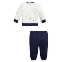 Baby's 2-Piece Polo Bear Sweatshirt & Joggers Set