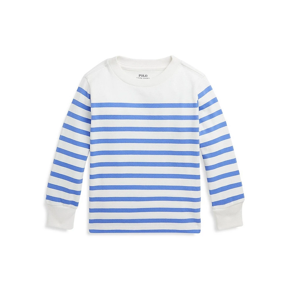 T-shirt rayé à manches longues pour petit garçon