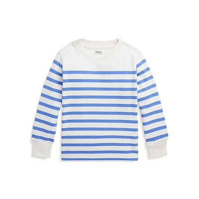 T-shirt rayé à manches longues pour petit garçon