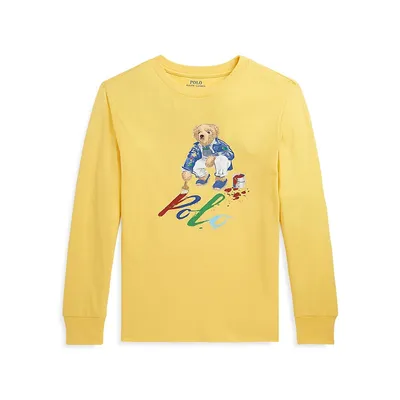 Boy's ​Polo Bear Long-Sleeve T-Shirt