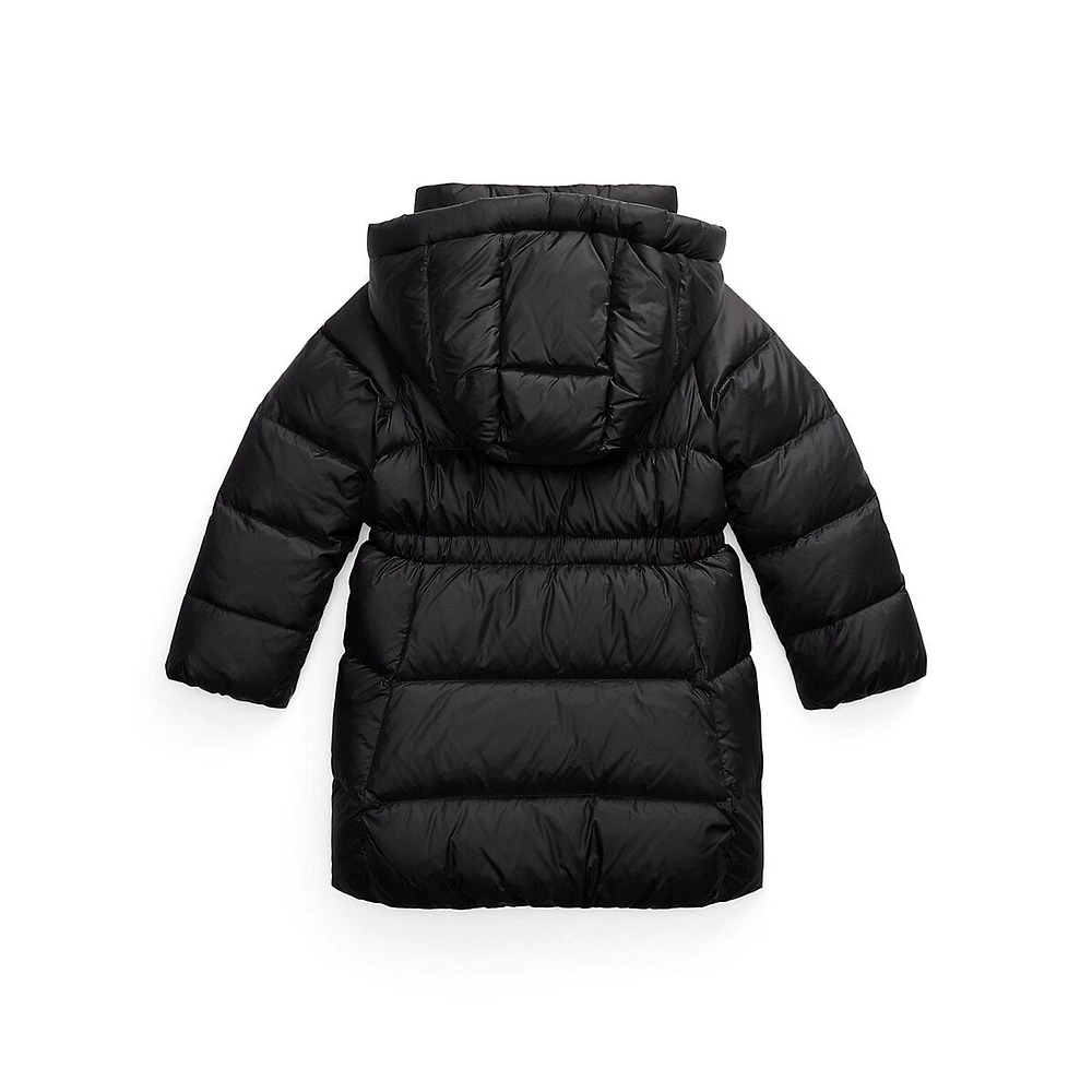 Little Girl's Down-Blend Quilted Winter Jacket