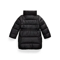 Little Girl's Down-Blend Quilted Winter Jacket