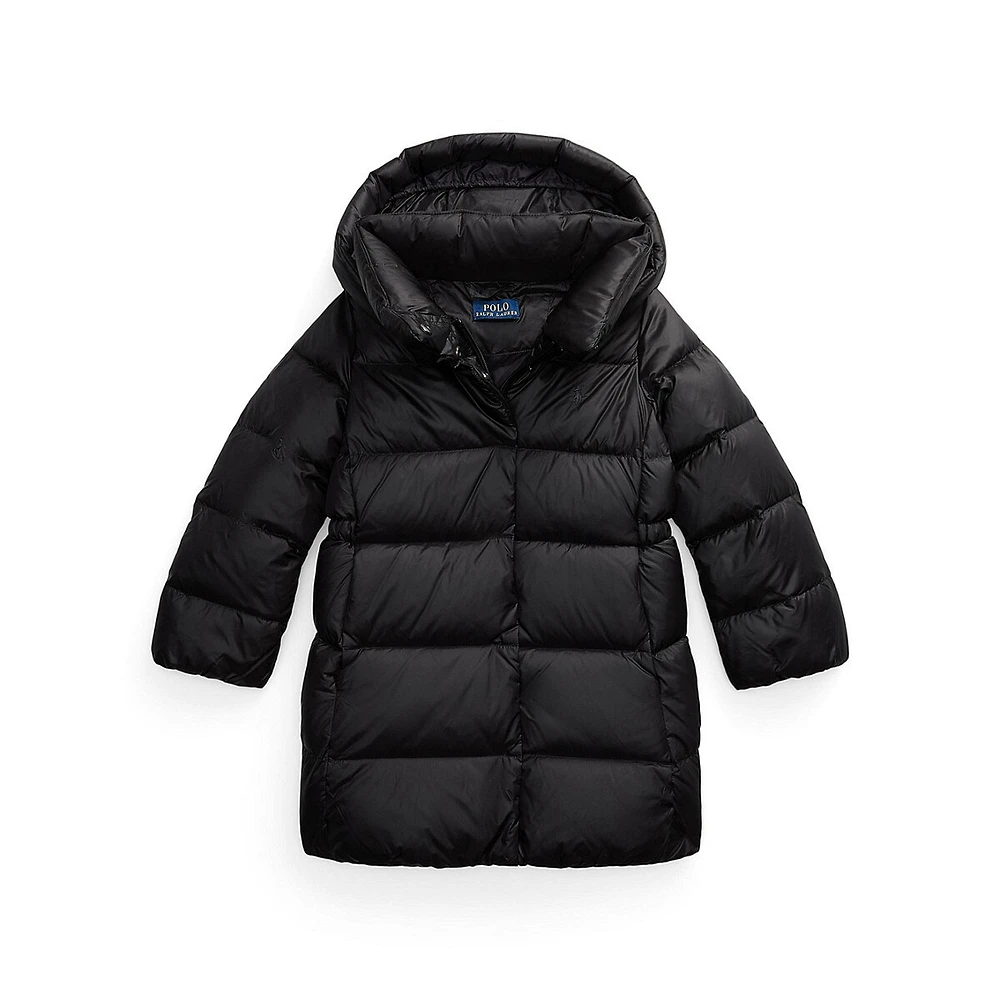 Little Girl's Down-Blend Quilted Winter Jacket