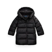 Little Girl's Down-Blend Quilted Winter Jacket