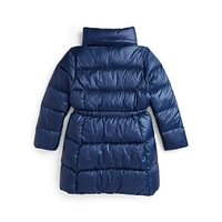 Girl's Down-Blend Quilted Winter Jacket