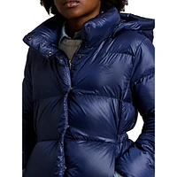 Girl's Down-Blend Quilted Winter Jacket