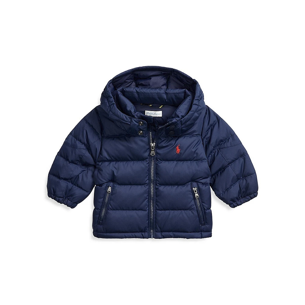 Baby Boy's Ripstop Hooded Down Jacket