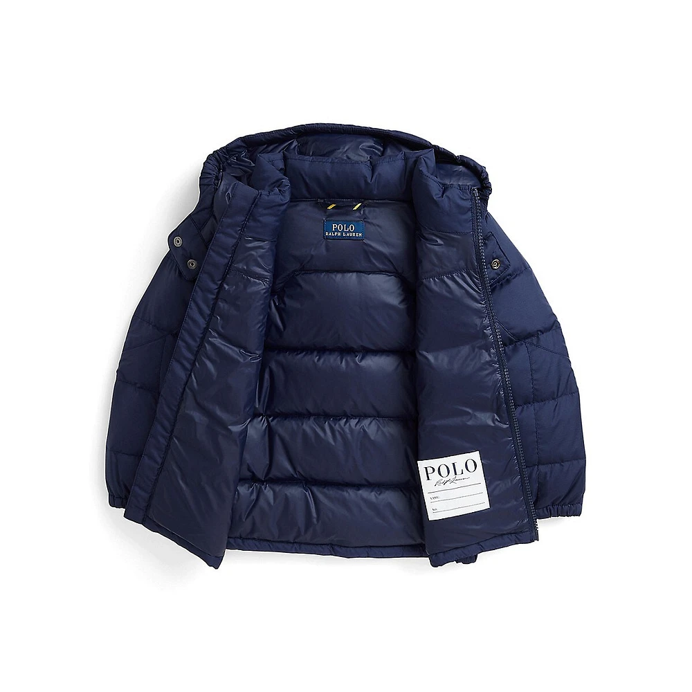 Little Boy's Ripstop Hooded Down Jacket